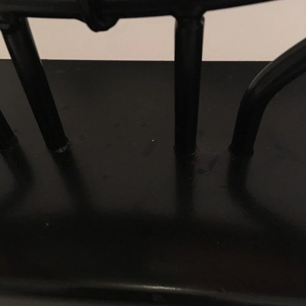 Hand-Painted Abstract Glass Decorative Vase With Stand